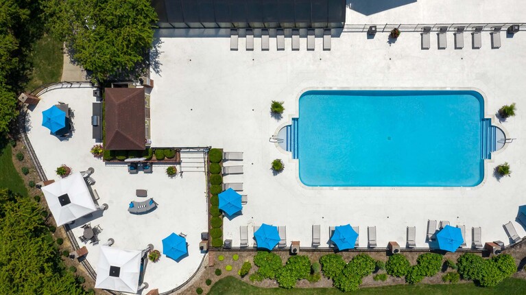 Overhead View of Resort-Inspired Pool