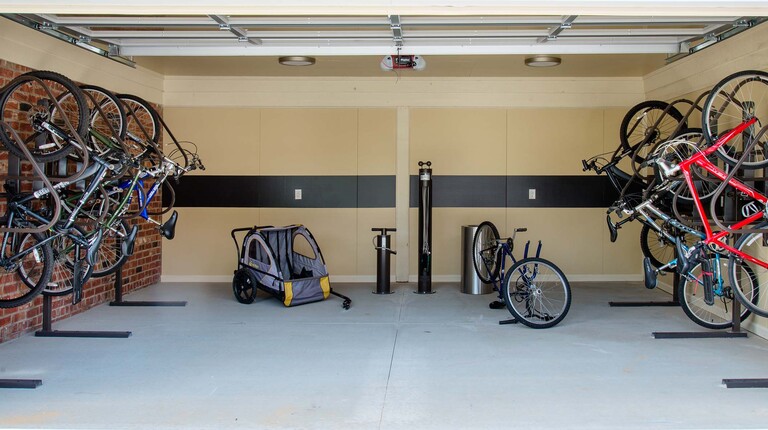 Cycle Hub with Indoor Storage and Repair Station