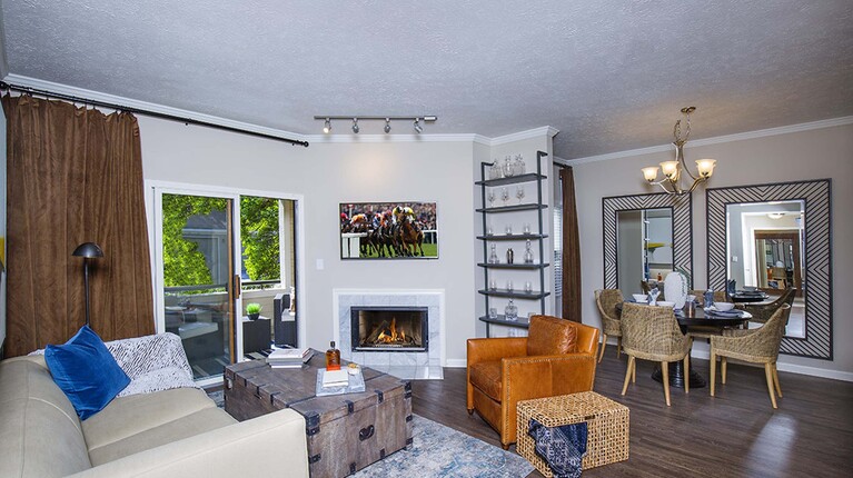 Open Concept Living room and Dining Area