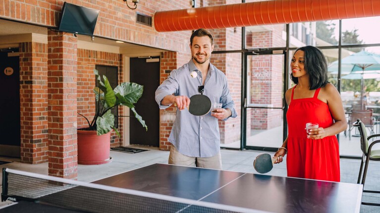 Entertainment Lounge with Ping Pong Table