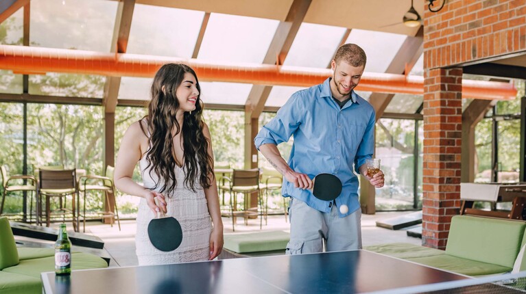 Entertainment Lounge with Ping Pong Table