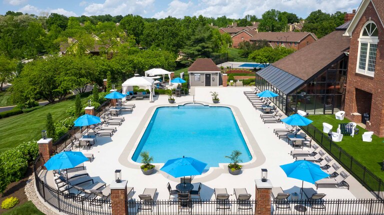 Resort-Inspired Pool with Sundeck and Lounge Seating