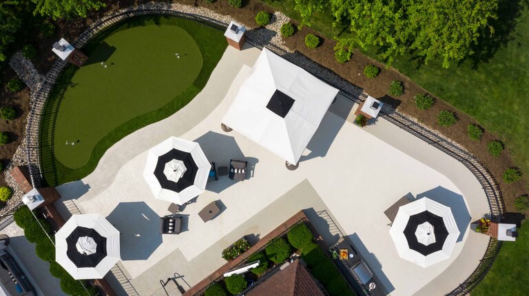 Overhead View of Putting Green